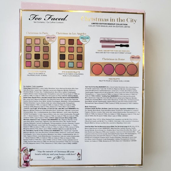 NEW! TOO FACED CHRISTMAS IN THE CITY MAKEUP SET - Picture 3 of 8
